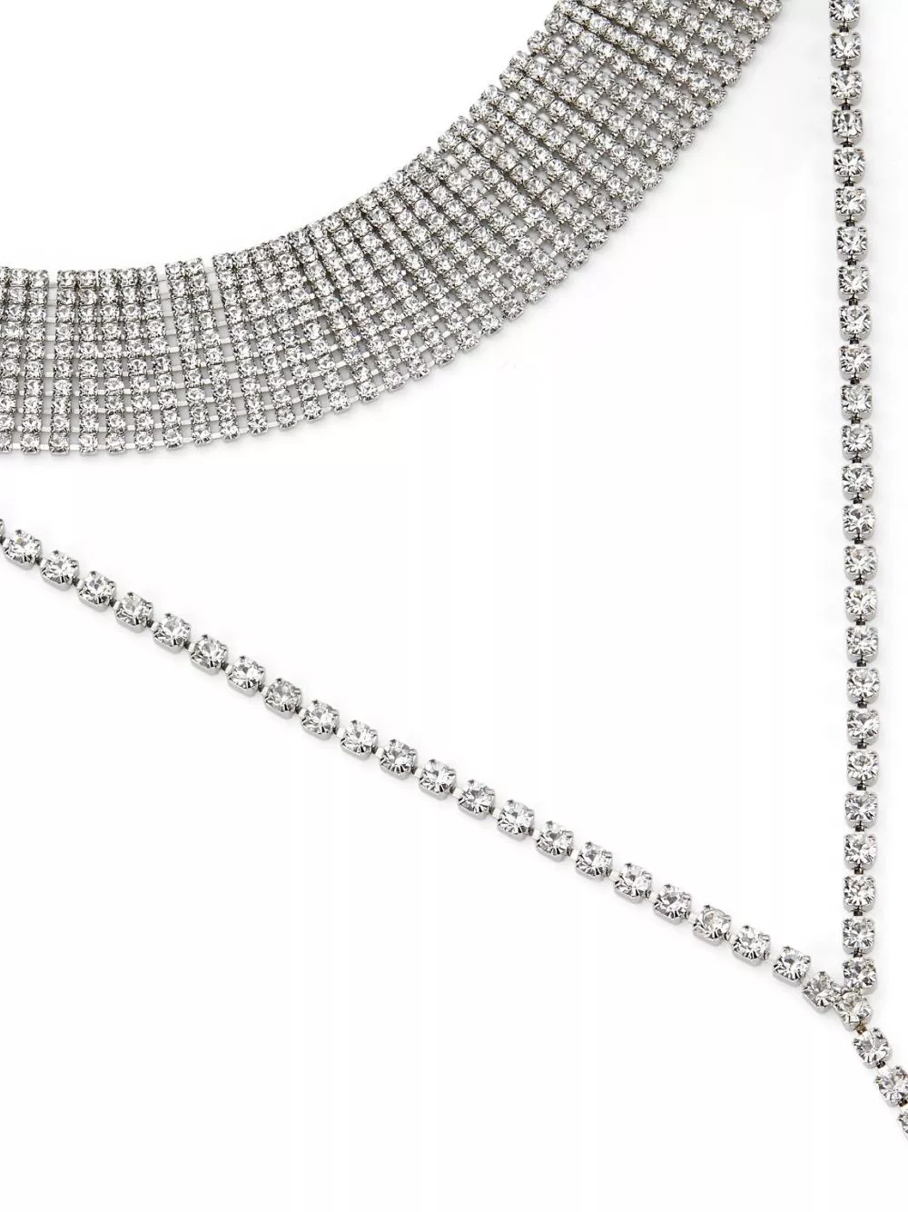 Affordable Jimmy Choo Saeda crystal-embellished chain necklace Women 0116