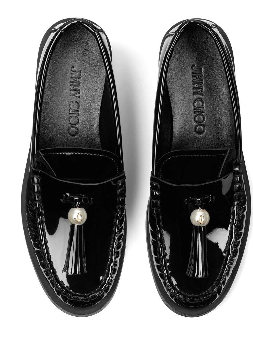 Affordable Addie Jimmy Choo loafers Women pearl-embellished leather 0222